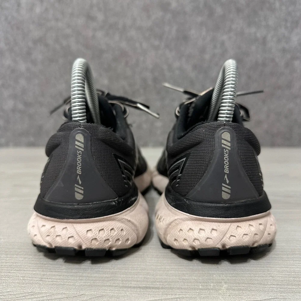 Brooks Ghost 13 Running Shoes Womens 6 Black Pink Neutral Cushion Sneakers‎